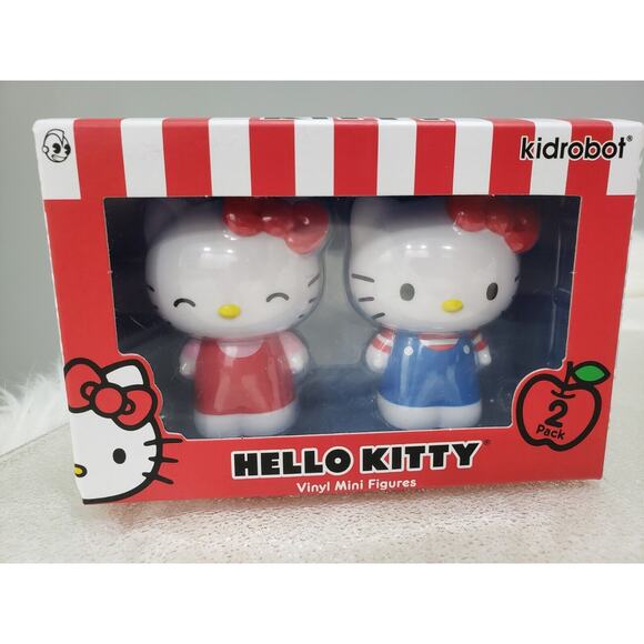 Kidrobot x Hello Kitty Vinyl Mini Figure 2 Pack 2021 Tokidoki Pop - Picture 1 of 4